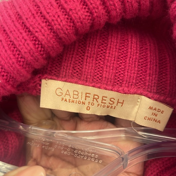 Gabi Fresh x Fashion to Figure cropped turtle neck sweater size 0 - Picture 3 of 3